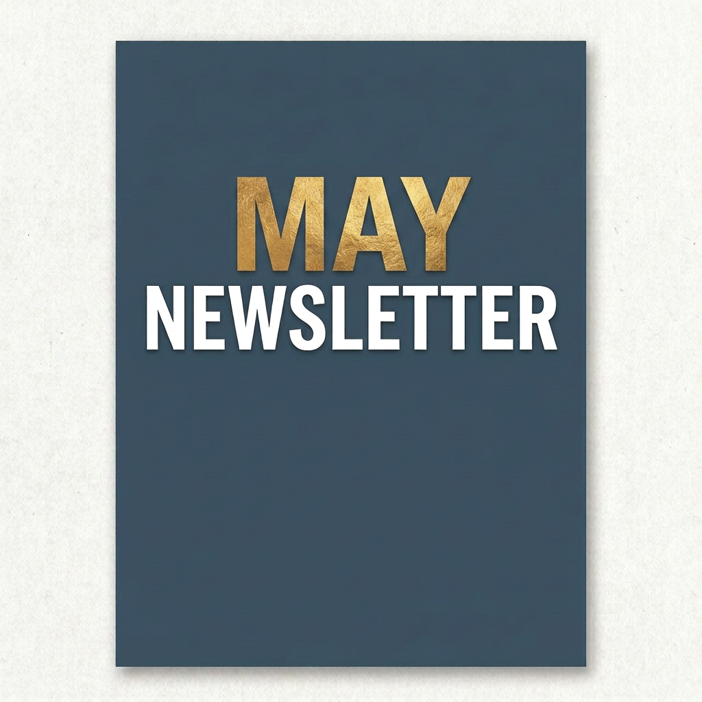 Trades for Christ Newsletter, April, featuring founder message, Building Hope project, events, resources, and contact details